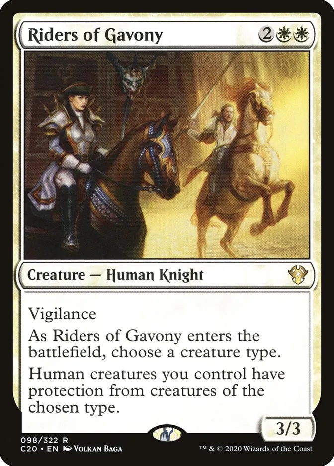 2020 Commander 2020 Riders of Gavony rare #98 unlisted card image
