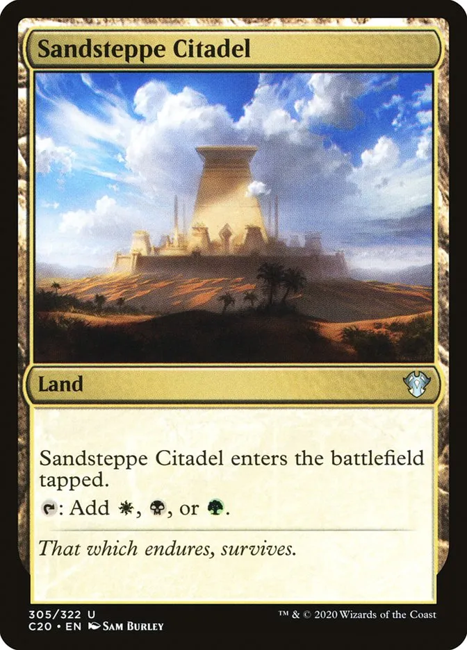 2020 Commander 2020 Sandsteppe Citadel uncommon #305 unlisted card image