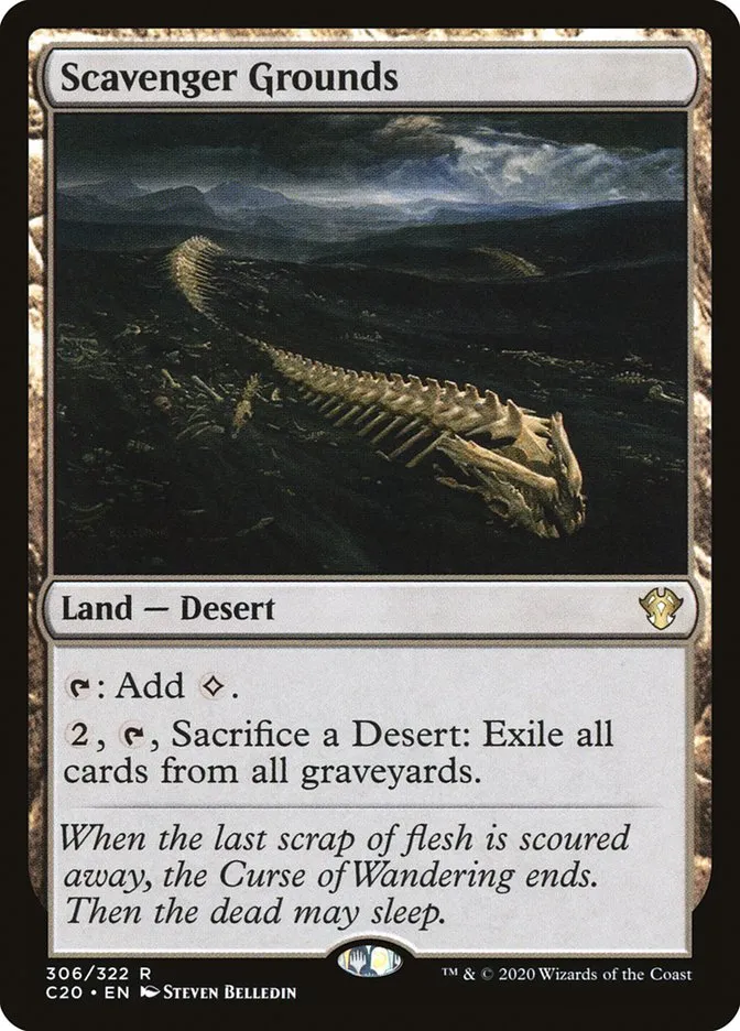2020 Commander 2020 Scavenger Grounds rare #306 unlisted card image