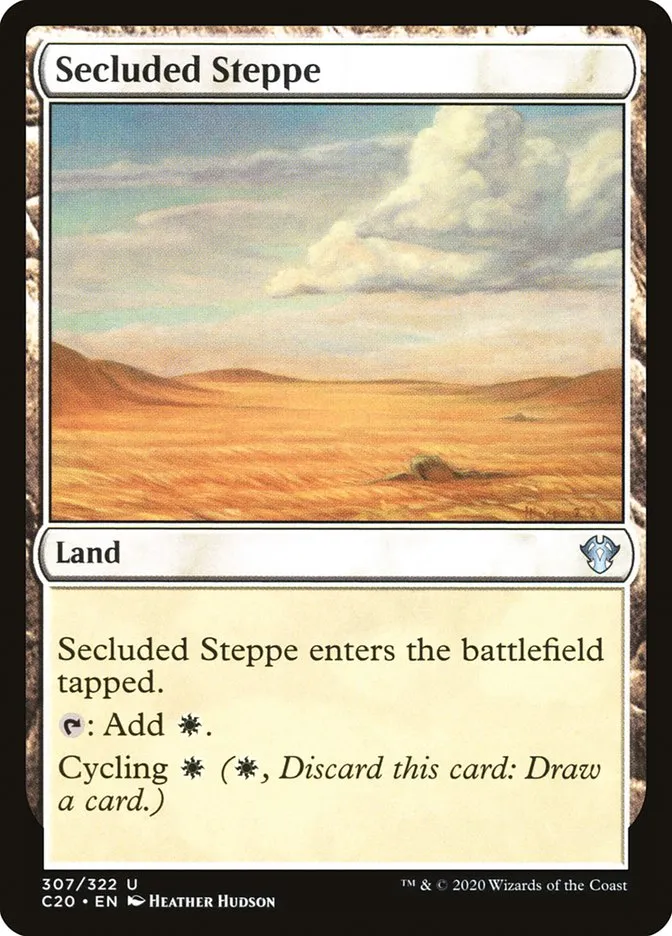 2020 Commander 2020 Secluded Steppe uncommon #307 unlisted card image