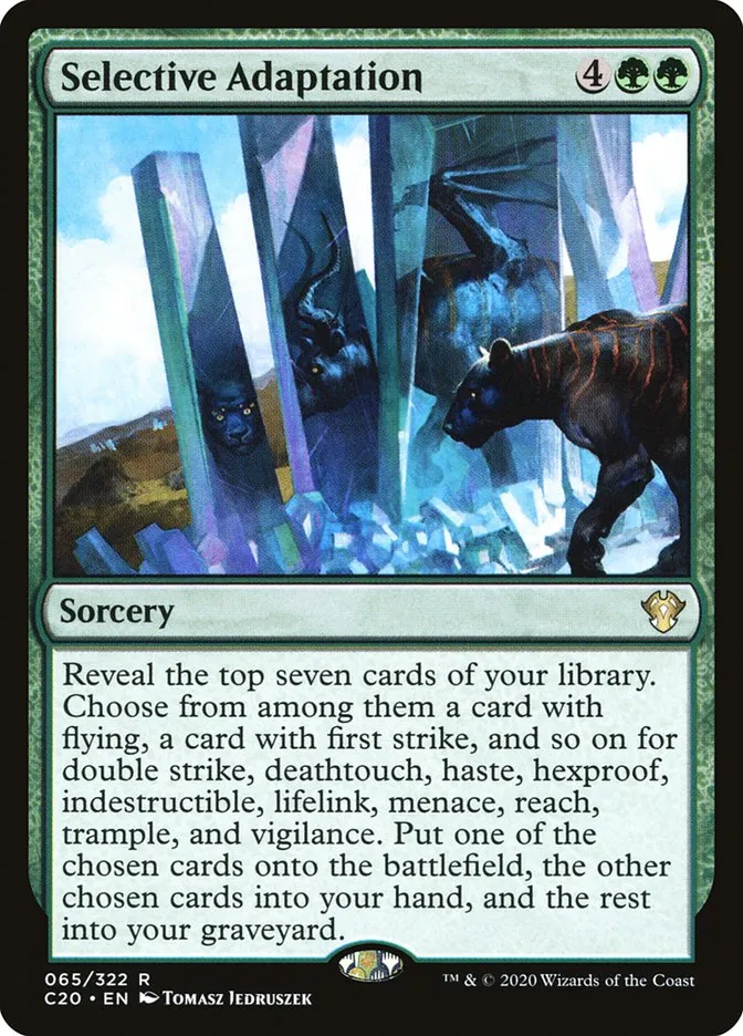 2020 Commander 2020 Selective Adaptation rare #65 unlisted card image