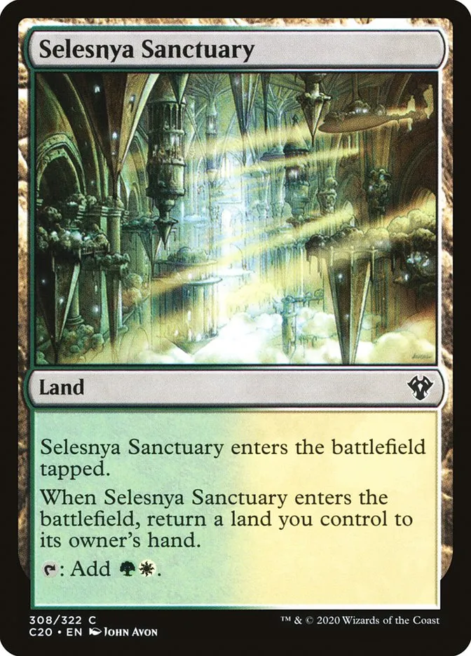 2020 Commander 2020 Selesnya Sanctuary common #308 unlisted card image