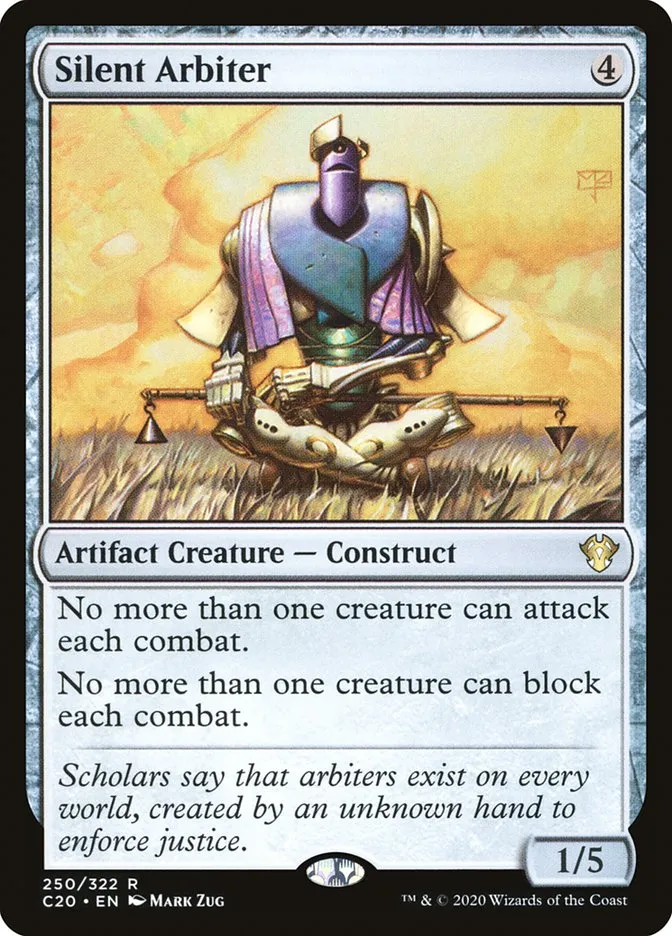 2020 Commander 2020 Silent Arbiter rare #250 unlisted card image