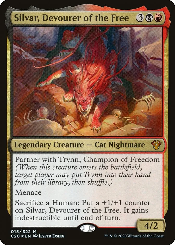 2020 Commander 2020 Silvar, Devourer of the Free mythic #15 unlisted card image