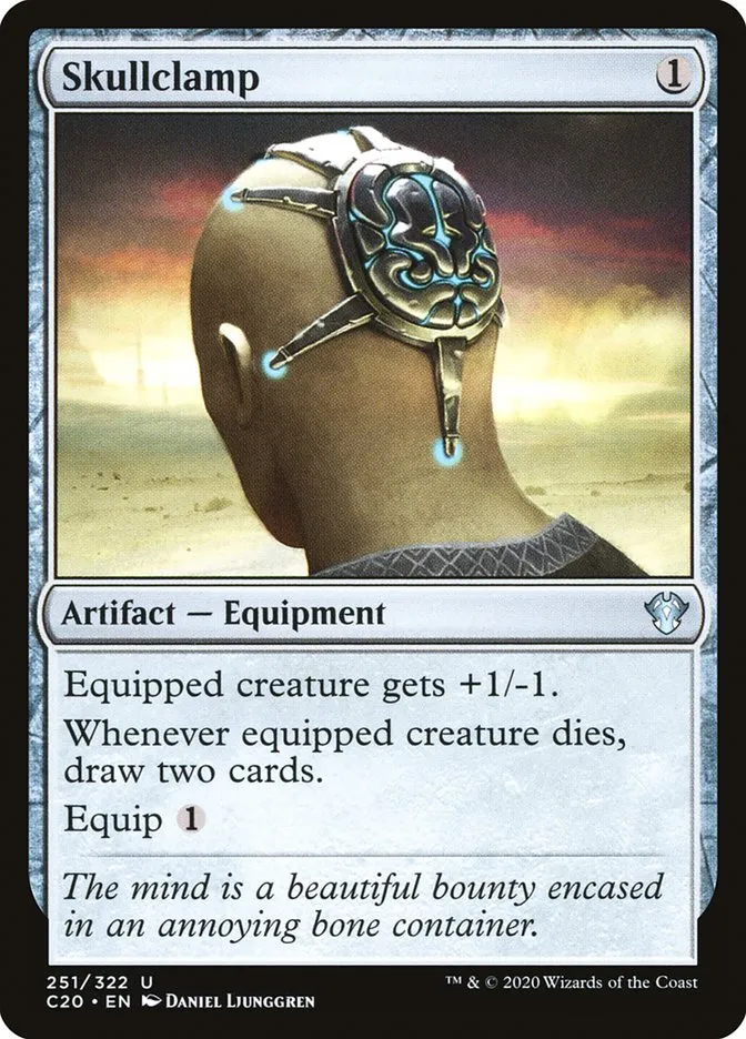 2020 Commander 2020 Skullclamp uncommon #251 unlisted card image