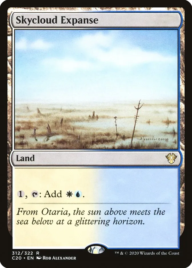 2020 Commander 2020 Skycloud Expanse rare #312 unlisted card image