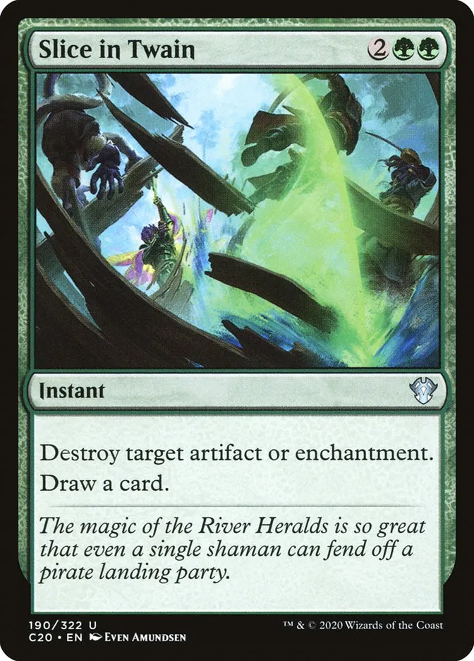 2020 Commander 2020 Slice in Twain uncommon #190 unlisted card image