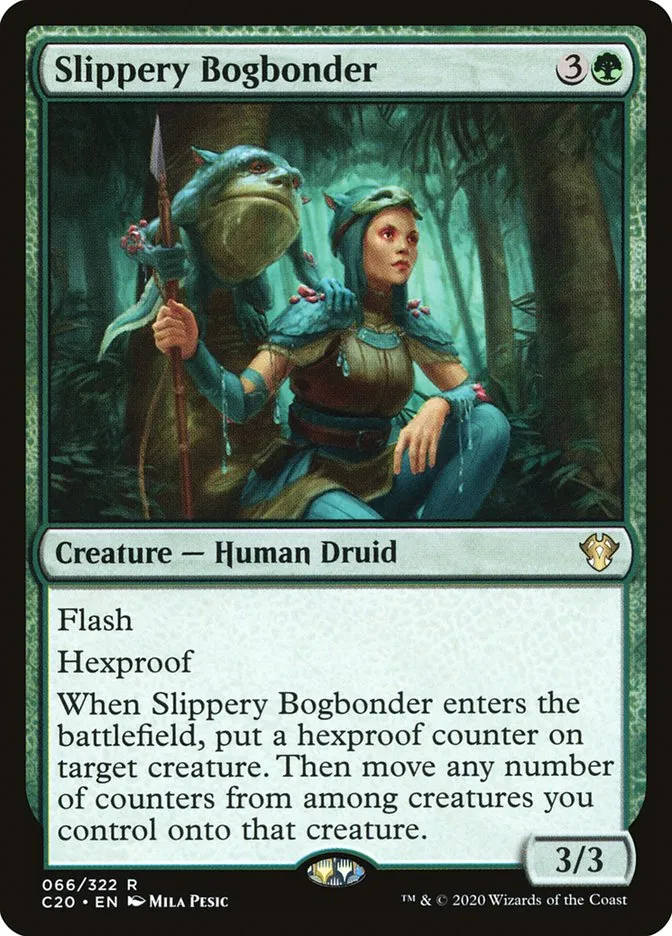 2020 Commander 2020 Slippery Bogbonder rare #66 unlisted card image