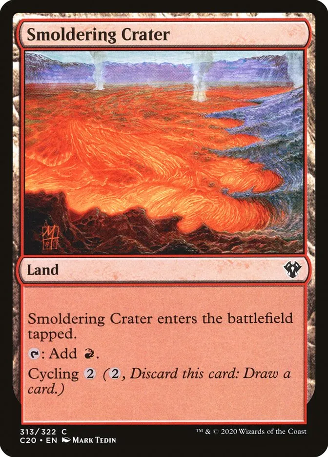 2020 Commander 2020 Smoldering Crater common #313 unlisted card image