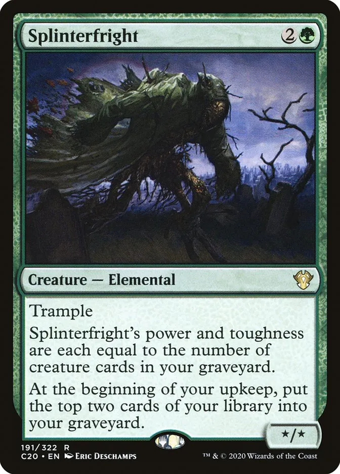 2020 Commander 2020 Splinterfright rare #191 unlisted card image