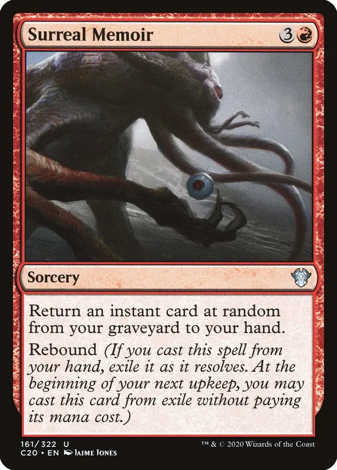 2020 Commander 2020 Surreal Memoir uncommon #161 unlisted card image