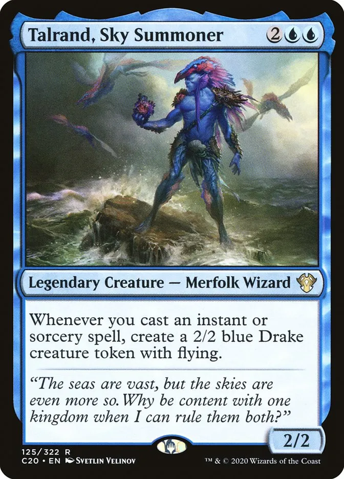 2020 Commander 2020 Talrand, Sky Summoner rare #125 unlisted card image