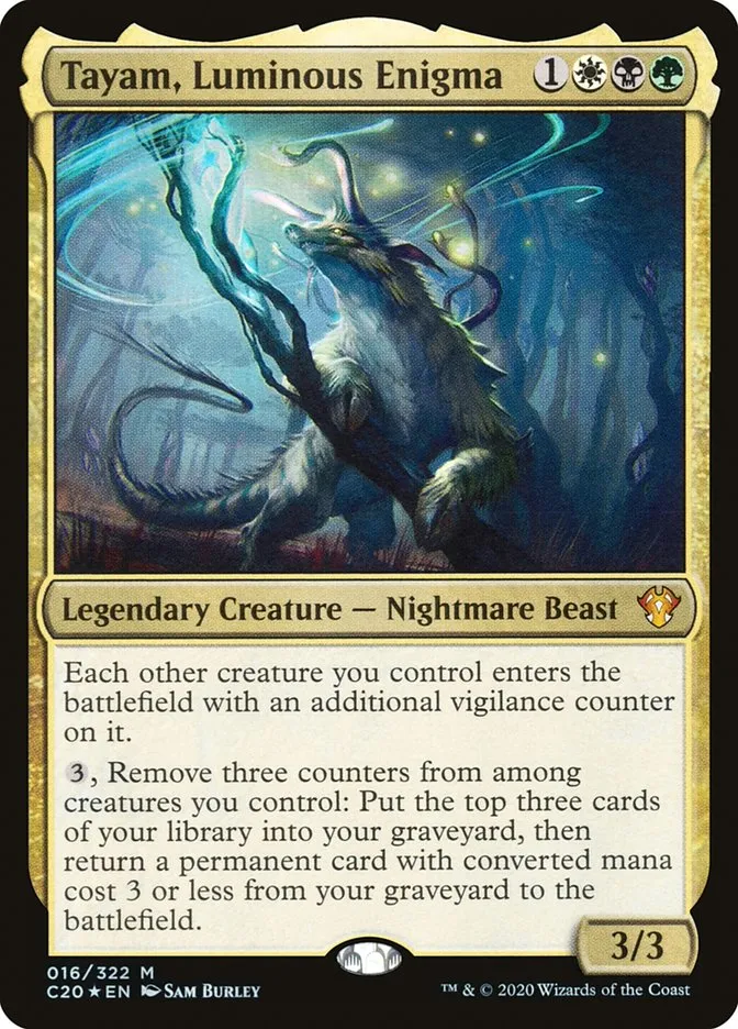 2020 Commander 2020 Tayam, Luminous Enigma mythic #16 unlisted card image