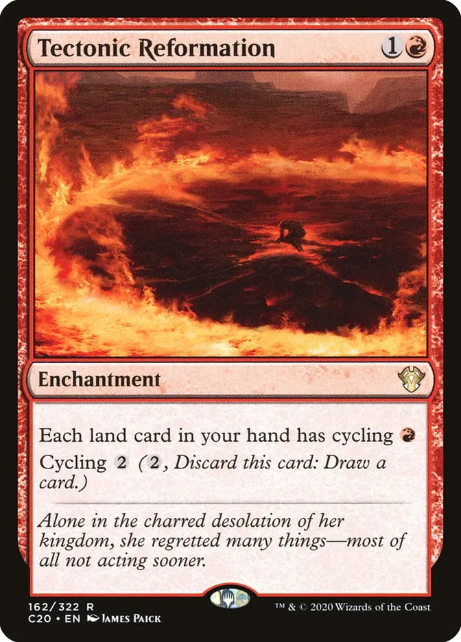 2020 Commander 2020 Tectonic Reformation rare #162 unlisted card image