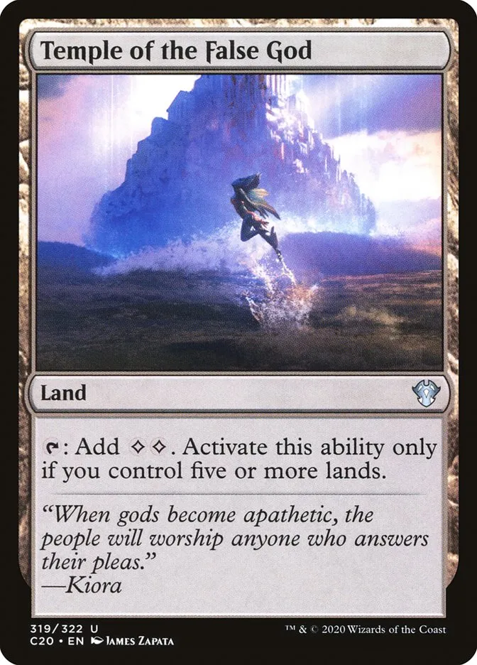 2020 Commander 2020 Temple of the False God uncommon #319 unlisted card image