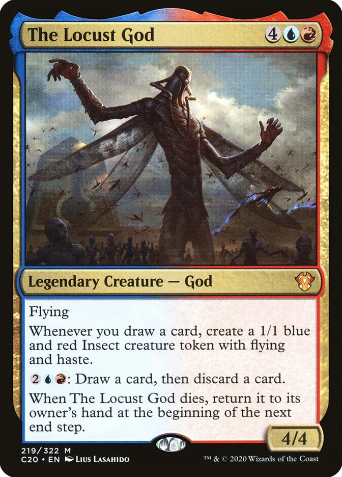 2020 Commander 2020 The Locust God mythic #219 unlisted card image