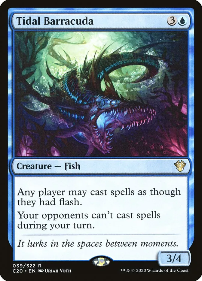 2020 Commander 2020 Tidal Barracuda rare #39 unlisted card image