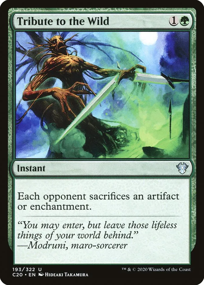 2020 Commander 2020 Tribute to the Wild uncommon #193 unlisted card image