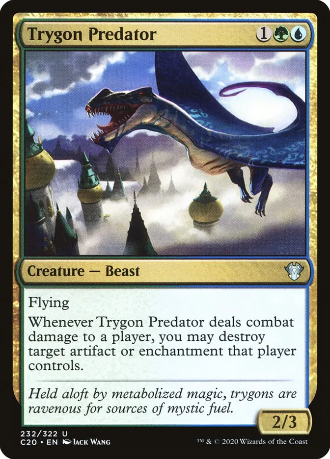 2020 Commander 2020 Trygon Predator uncommon #232 unlisted card image