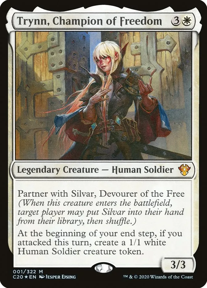 2020 Commander 2020 Trynn, Champion of Freedom mythic #1 unlisted card image