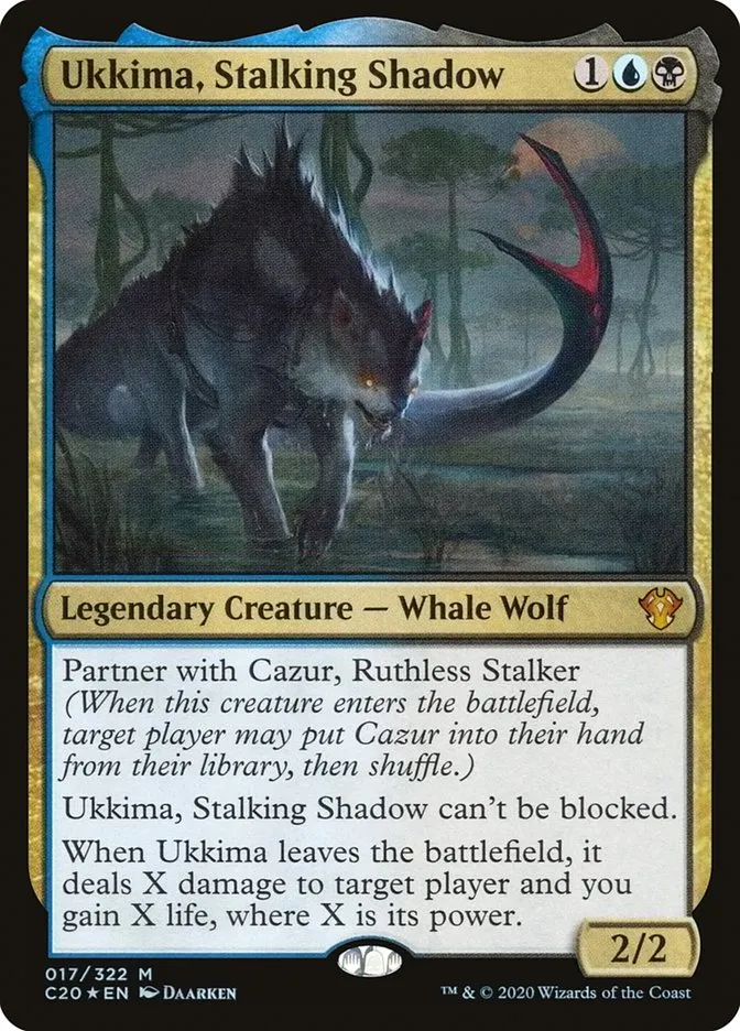 2020 Commander 2020 Ukkima, Stalking Shadow mythic #17 unlisted card image