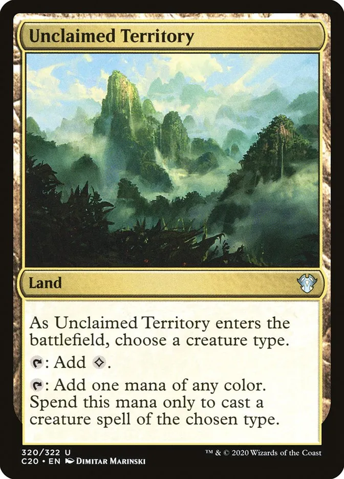 2020 Commander 2020 Unclaimed Territory uncommon #320 unlisted card image