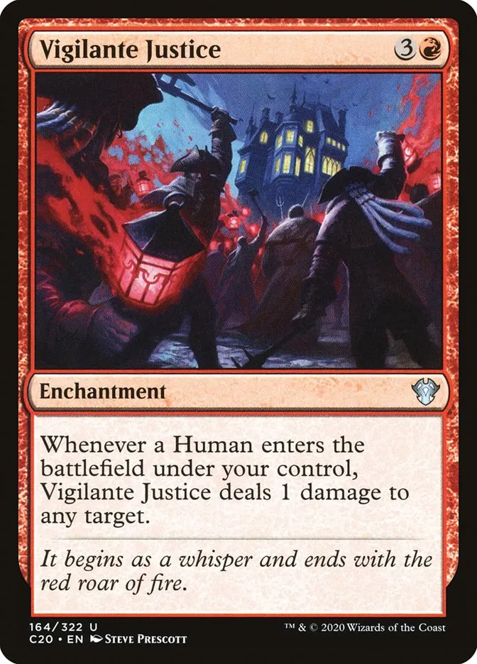 2020 Commander 2020 Vigilante Justice uncommon #164 unlisted card image