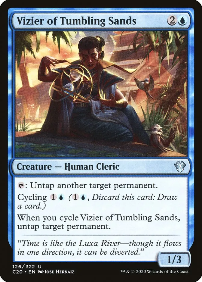 2020 Commander 2020 Vizier of Tumbling Sands uncommon #126 unlisted card image