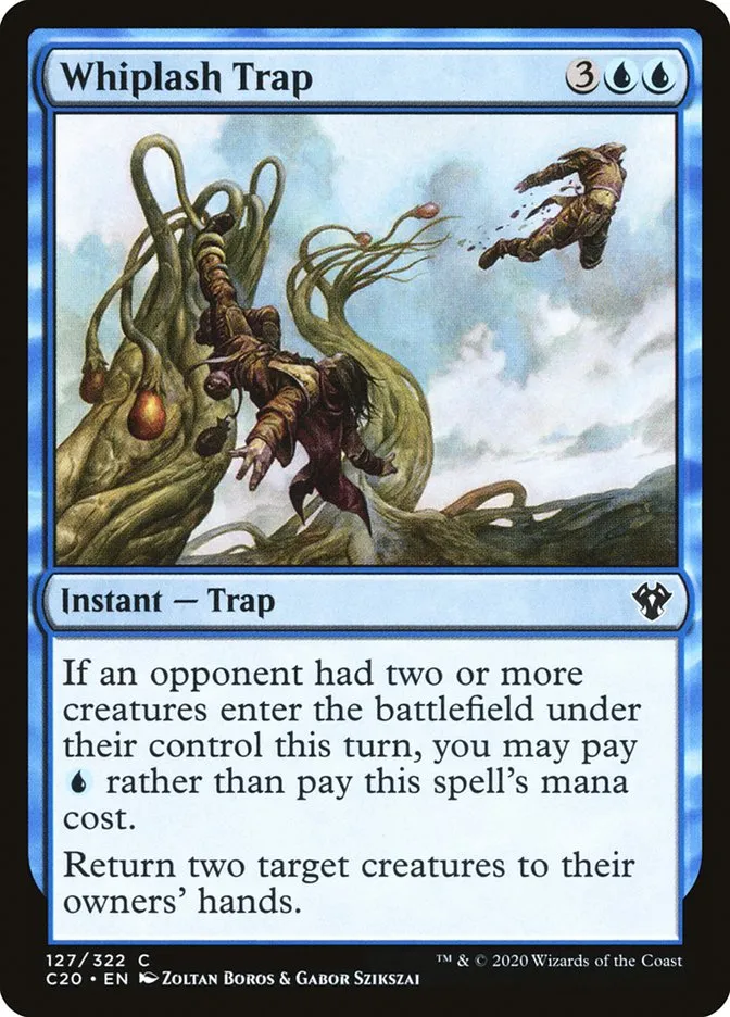 2020 Commander 2020 Whiplash Trap common #127 unlisted card image