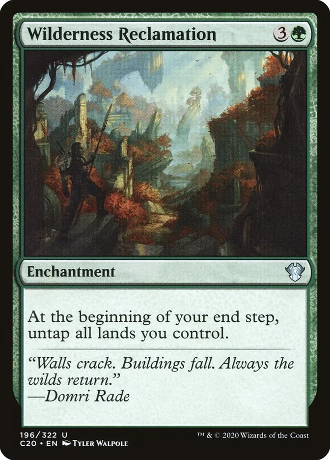 2020 Commander 2020 Wilderness Reclamation uncommon #196 unlisted card image
