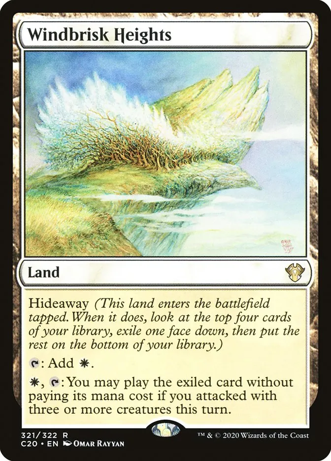 2020 Commander 2020 Windbrisk Heights rare #321 unlisted card image