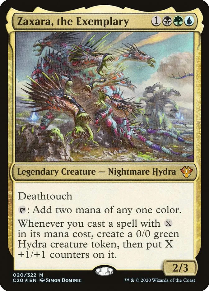 2020 Commander 2020 Zaxara, the Exemplary mythic #20 unlisted card image