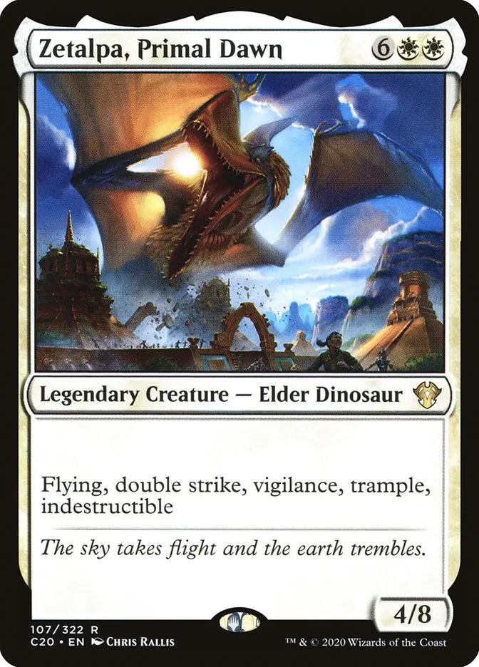 2020 Commander 2020 Zetalpa, Primal Dawn rare #107 unlisted card image