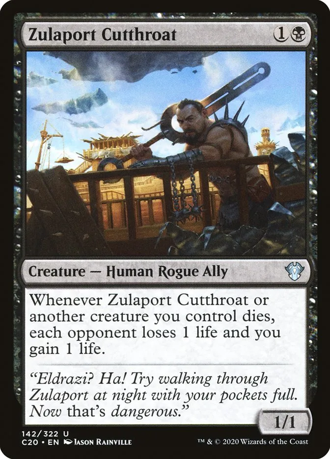 2020 Commander 2020 Zulaport Cutthroat uncommon #142 unlisted card image