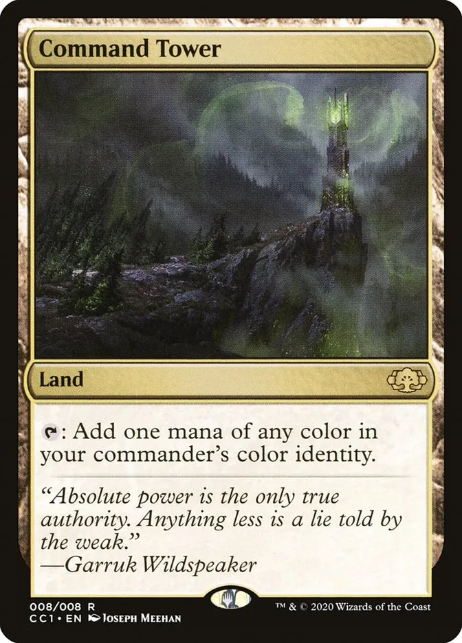 2020 Commander Collection: Green Command Tower rare #8 unlisted card image