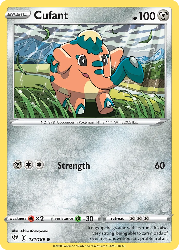 2020 Darkness Ablaze Cufant Common #131/189 Common card image
