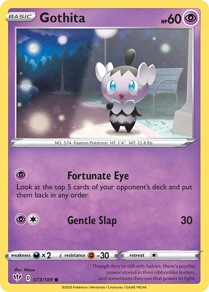 2020 Darkness Ablaze Gothita Common #073/189 Common card image
