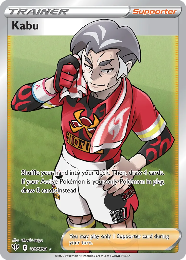 2020 Darkness Ablaze Kabu #186/189 Rare Ultra card image
