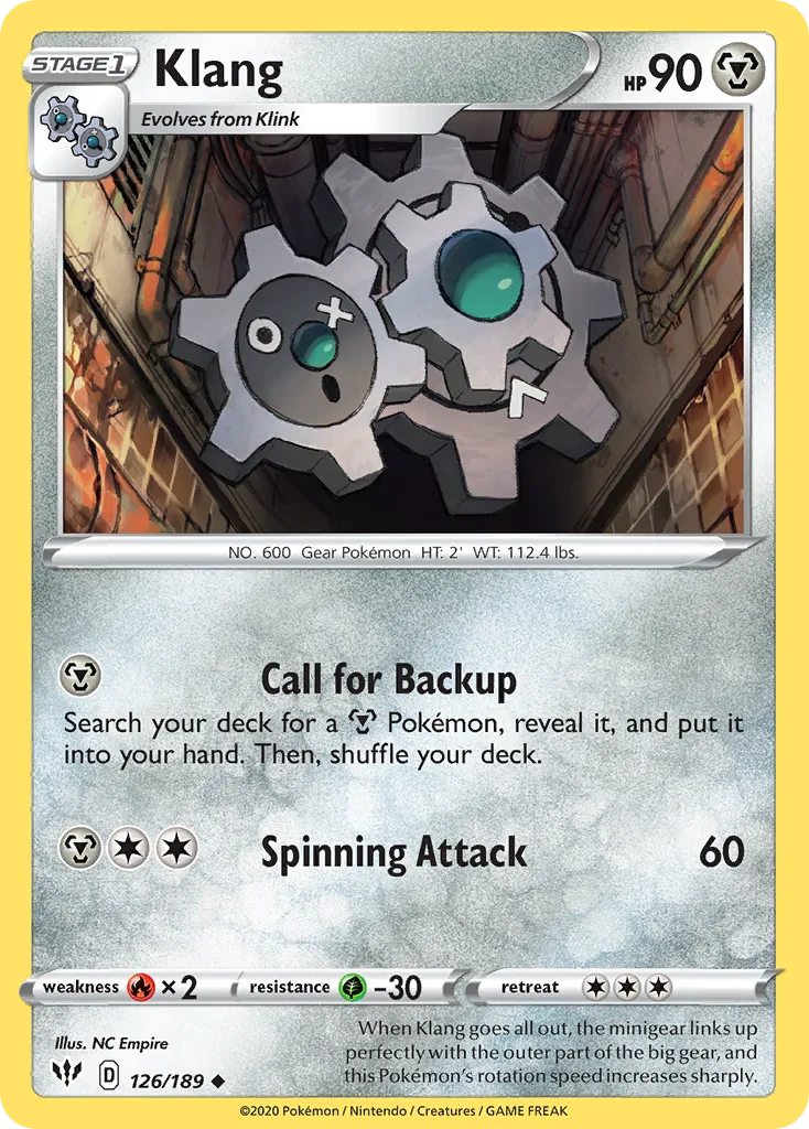2020 Darkness Ablaze Klang #126/189 Uncommon card image