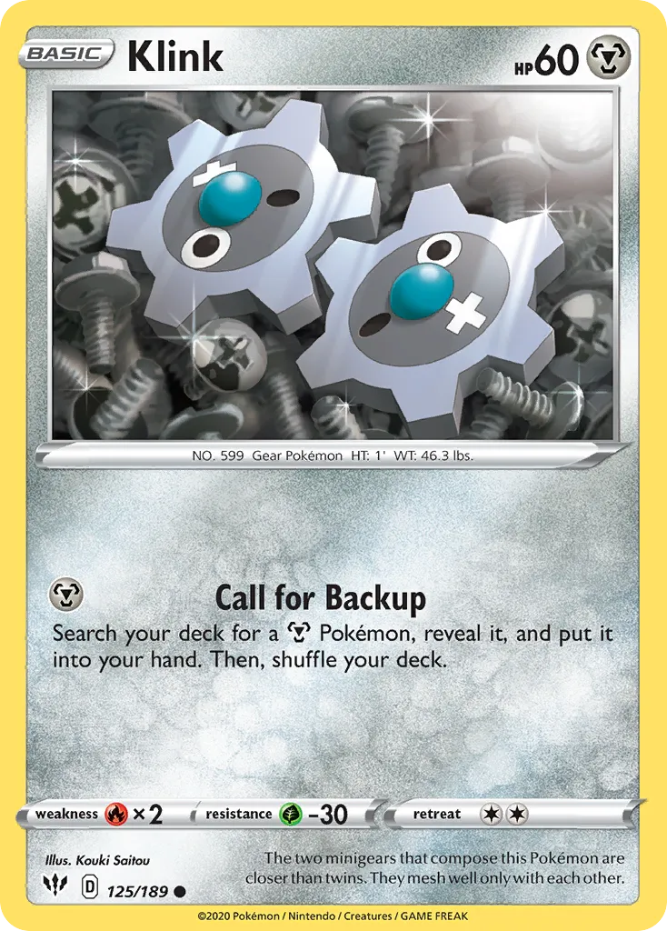 2020 Darkness Ablaze Klink Common #125/189 Common card image