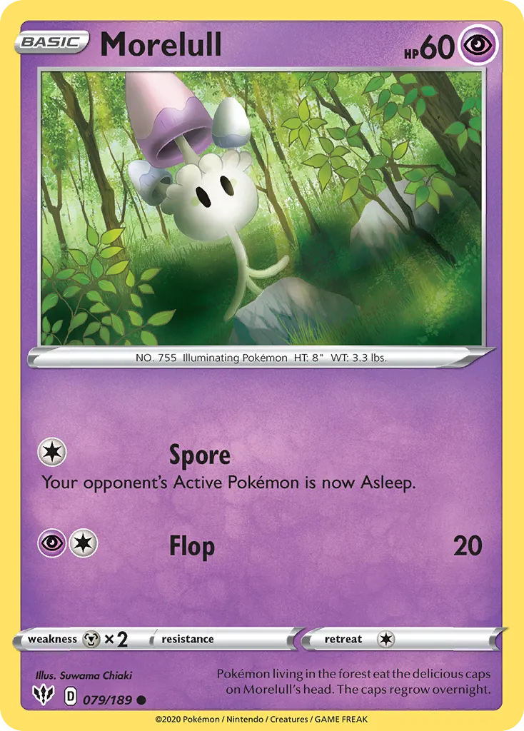 2020 Darkness Ablaze Morelull #079/189 Common card image