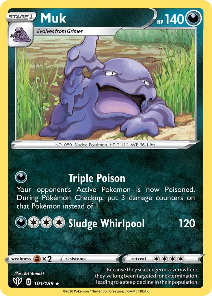 2020 Darkness Ablaze Muk Rare #101/189 Rare card image