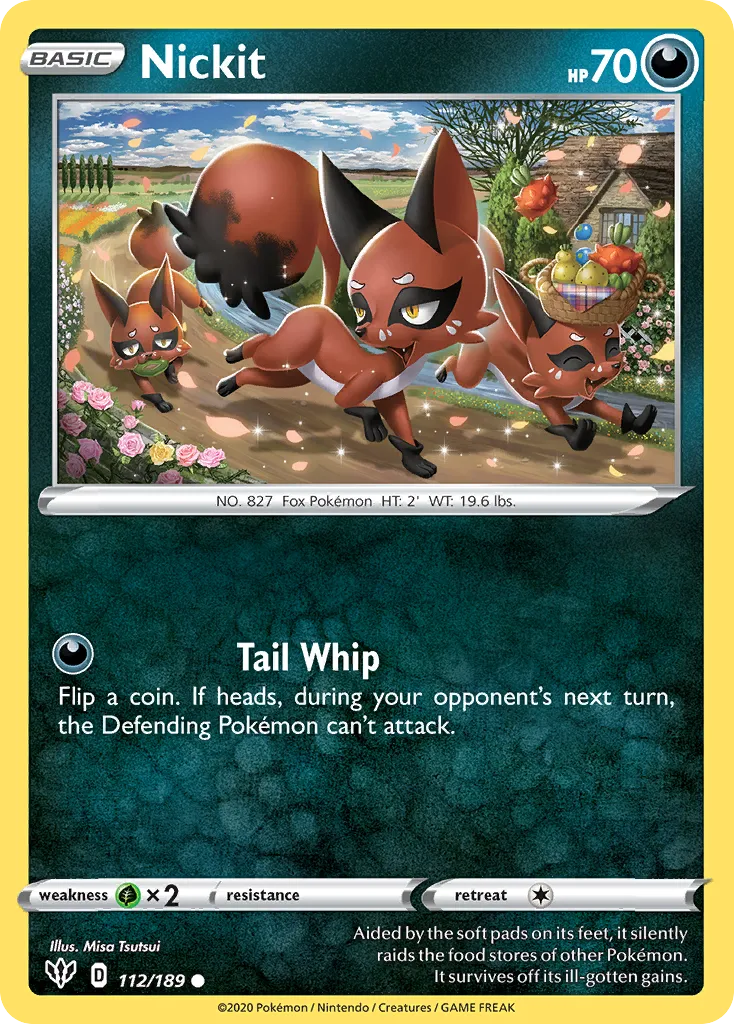 2020 Darkness Ablaze Nickit Common #112/189 Common card image