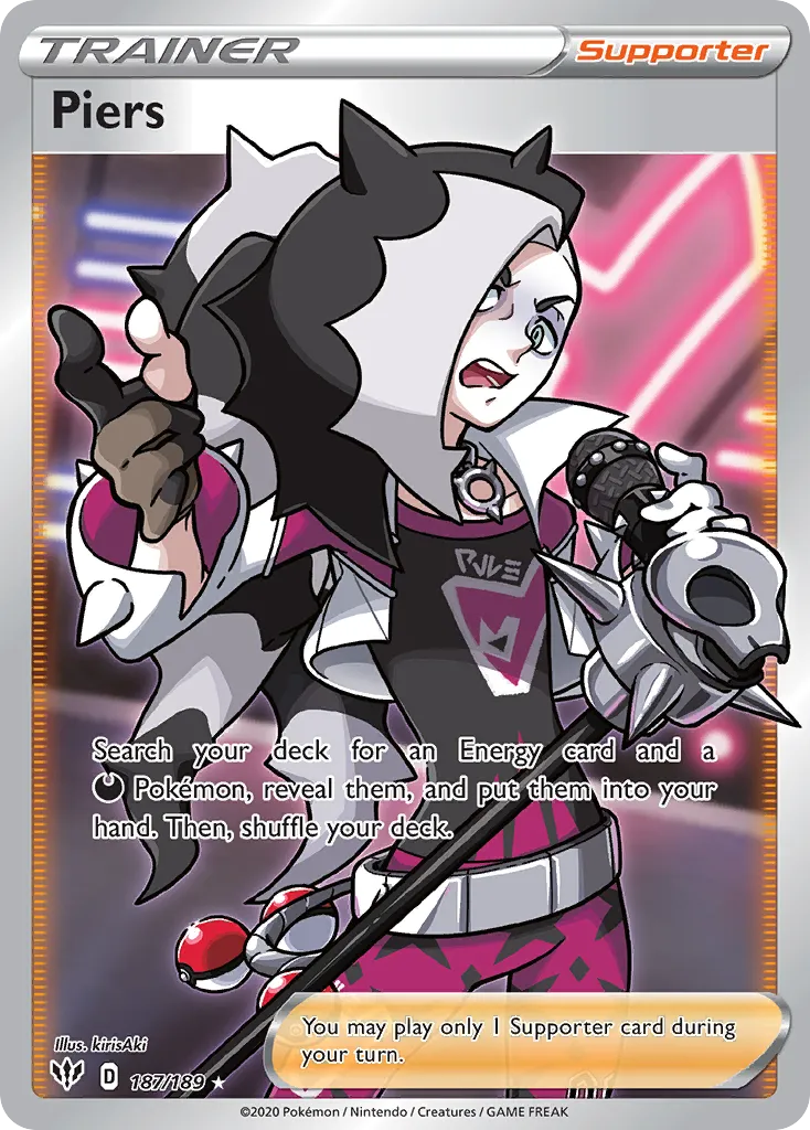 2020 Darkness Ablaze Piers #165/189 Uncommon card image