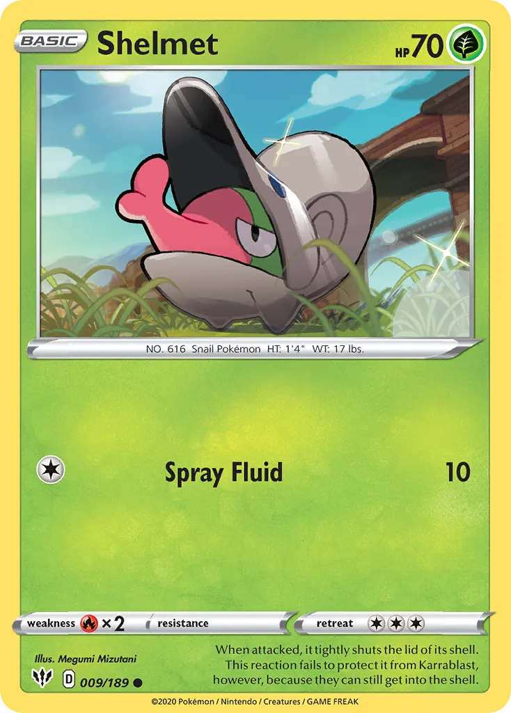 2020 Darkness Ablaze Shelmet Common #009/189 Common card image