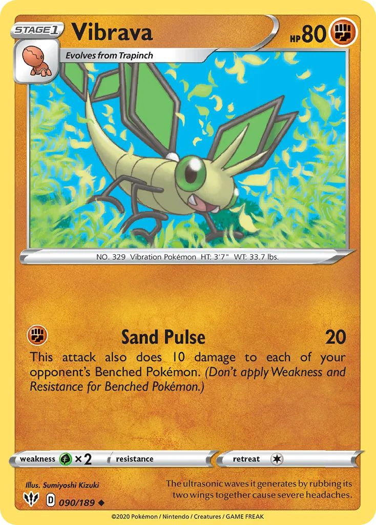 2020 Darkness Ablaze Vibrava #090/189 Uncommon card image