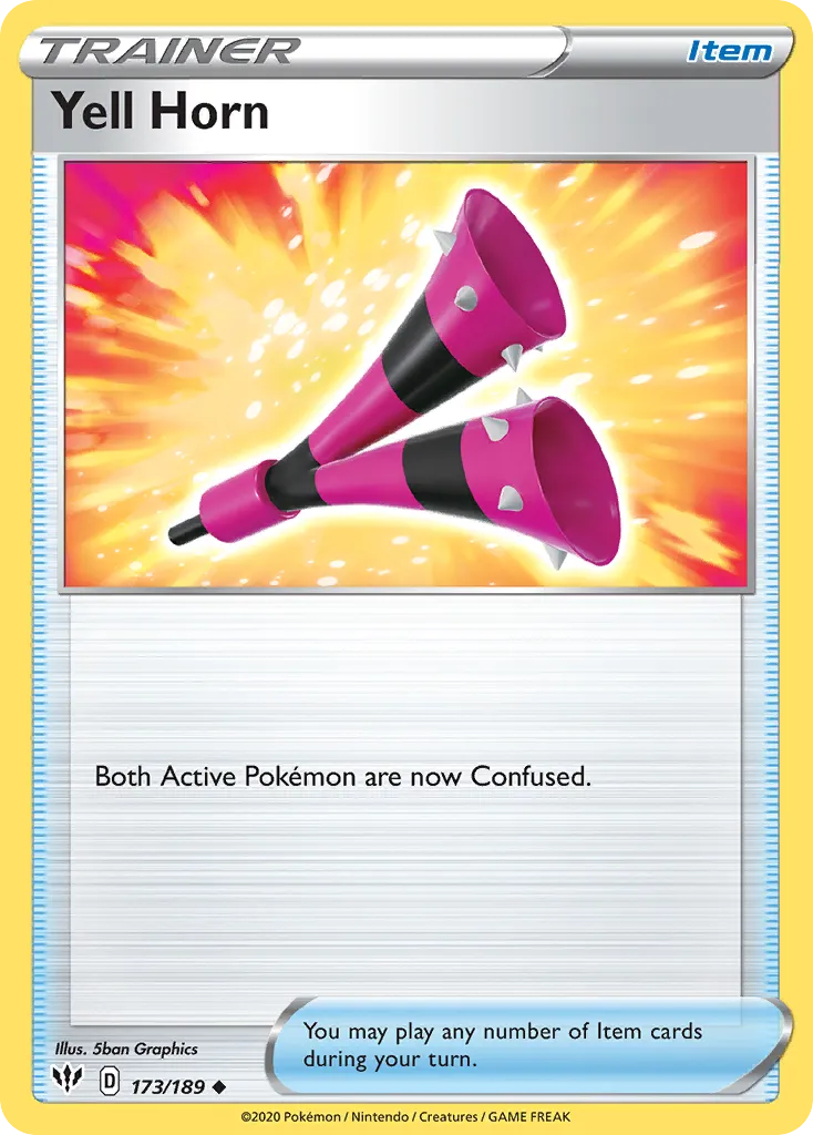 2020 Darkness Ablaze Yell Horn #173/189 Uncommon card image