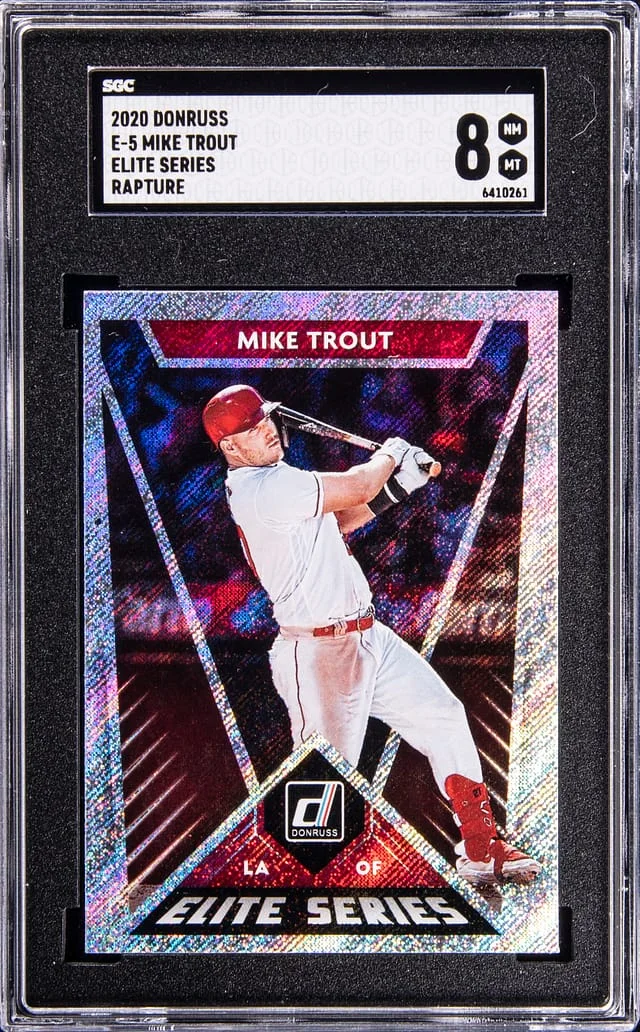 2020 Donruss Elite Series Mike Trout Rapture #E-5 card image