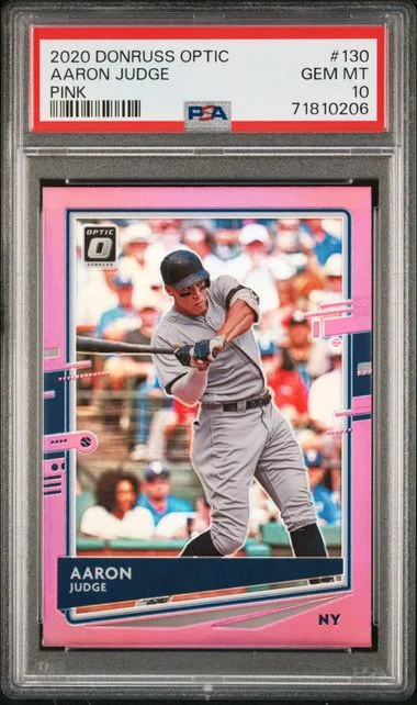 2020 Donruss Optic Aaron Judge Pink #130 card image
