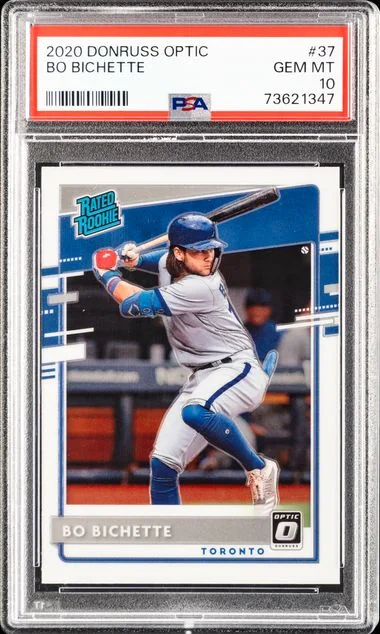 2020 Donruss Optic Bo Bichette Rated #37 card image